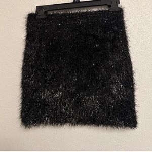 Forever 21 Black Textured Mini Skirt